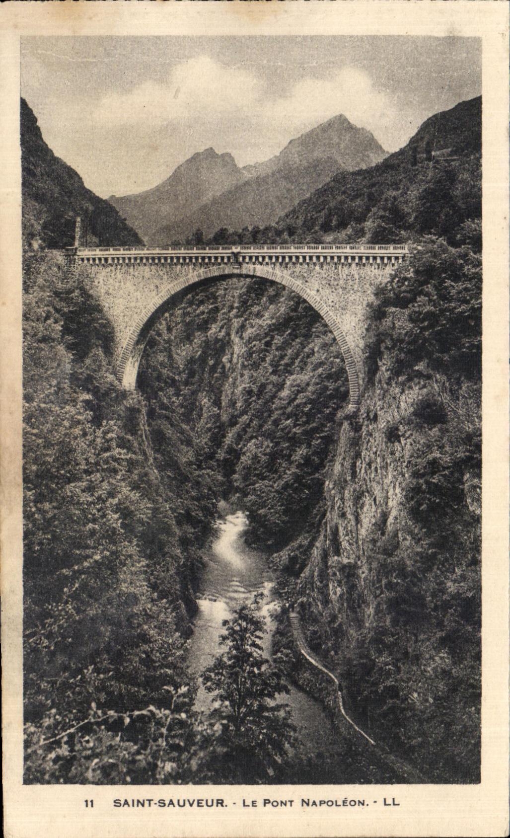 CPA Saint Saver the Napoleon Bridge