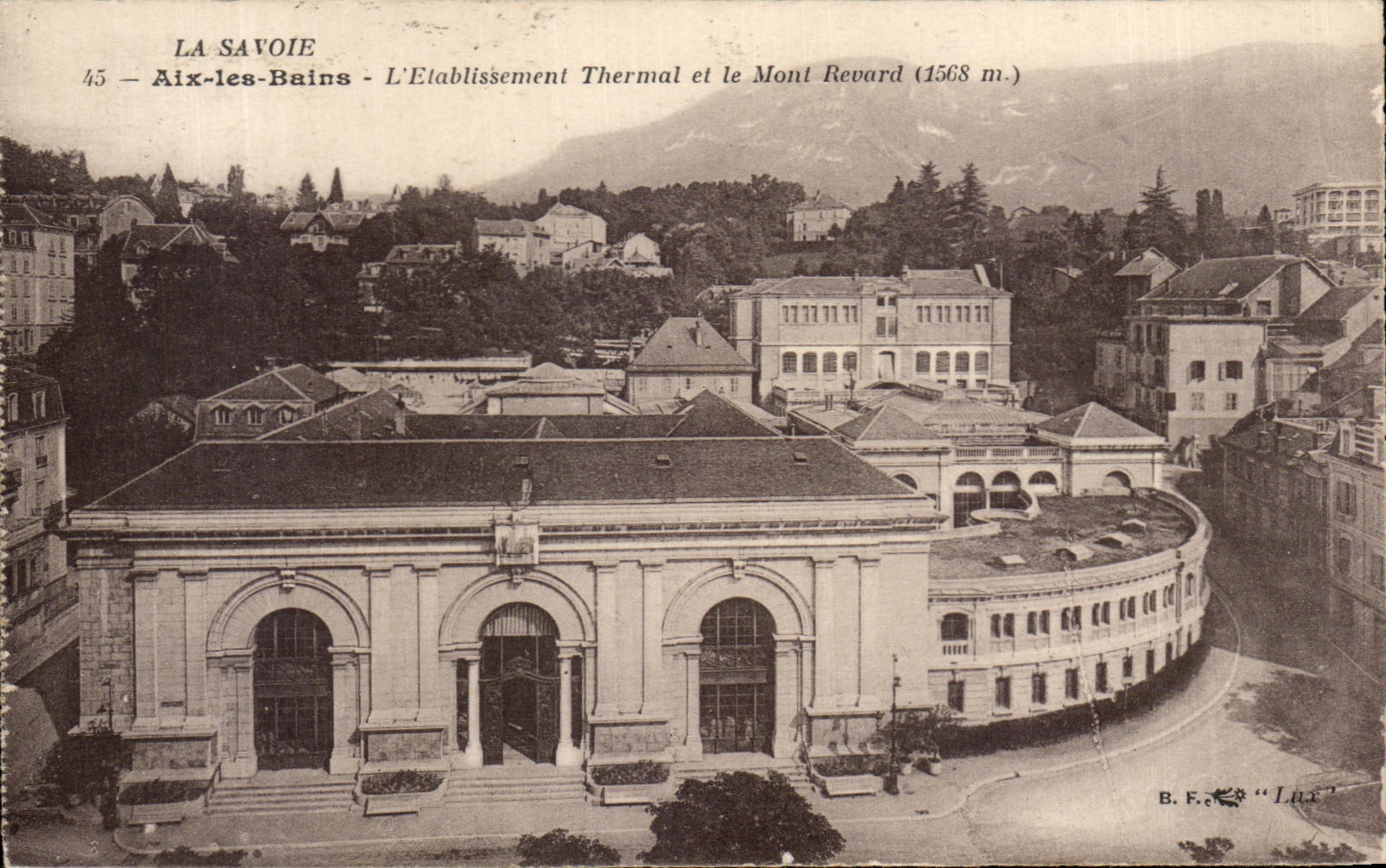CPA Savoy Aix Les Bains Hydropathic establishment and the Revard Mount