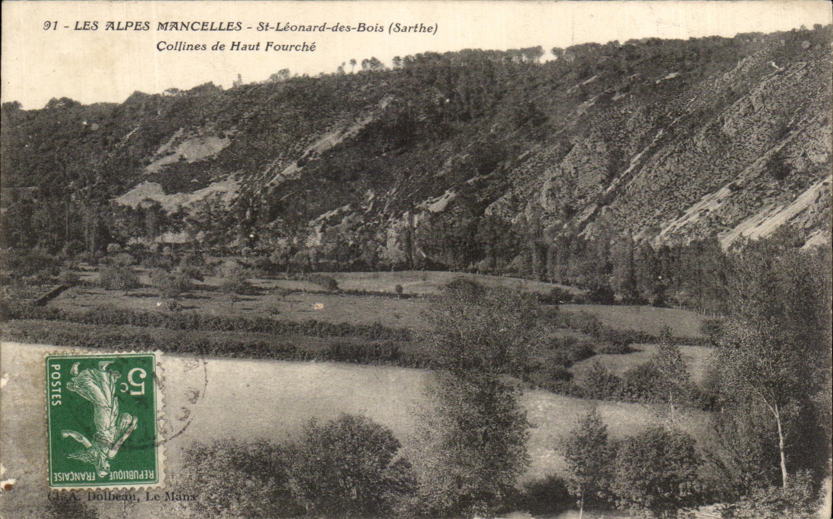 CPA the Alps Mancelles St Leonard of Wood Hills of High fork