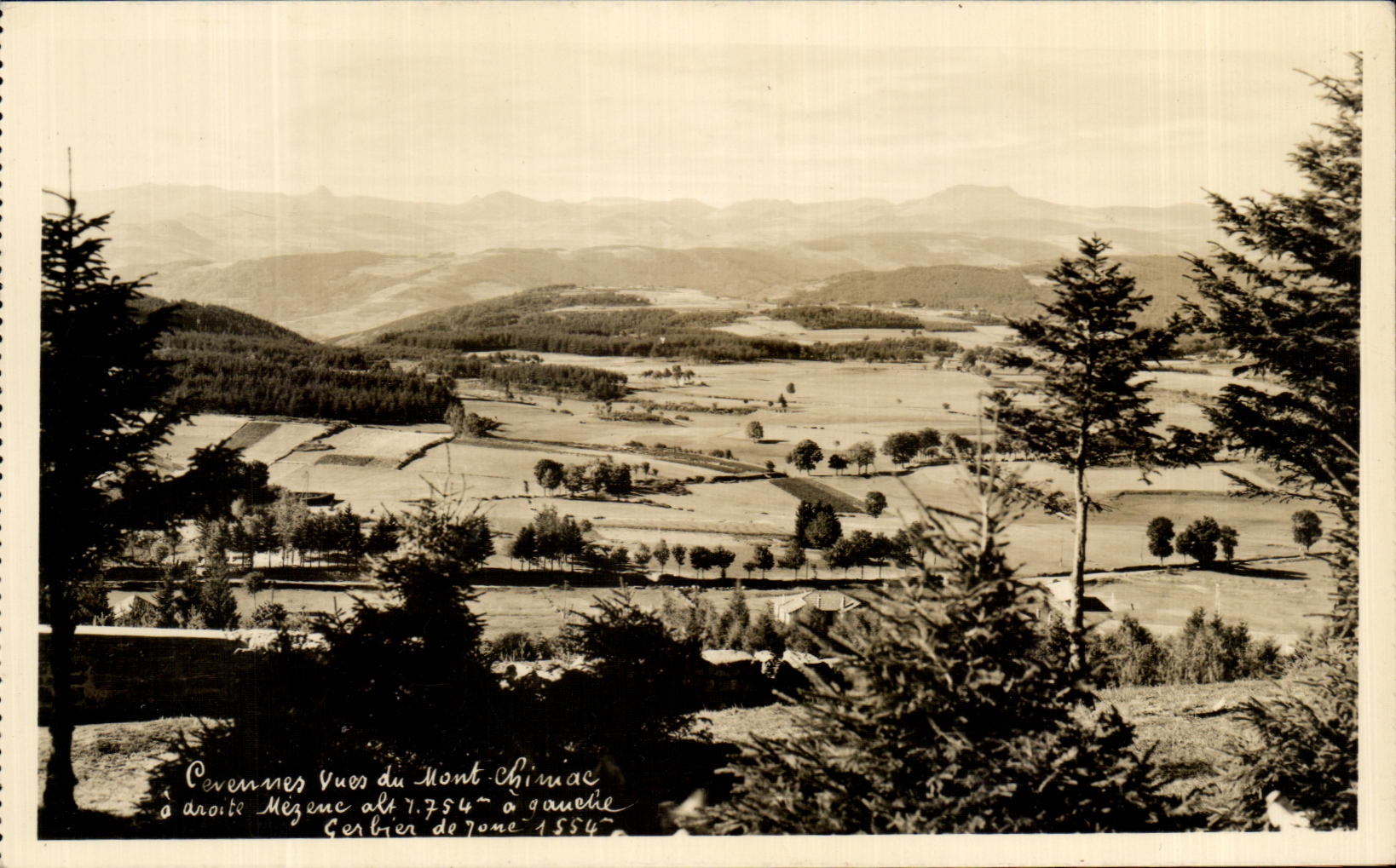 CPSM the Cevennes seen of the Mount Chiniac Mezenc