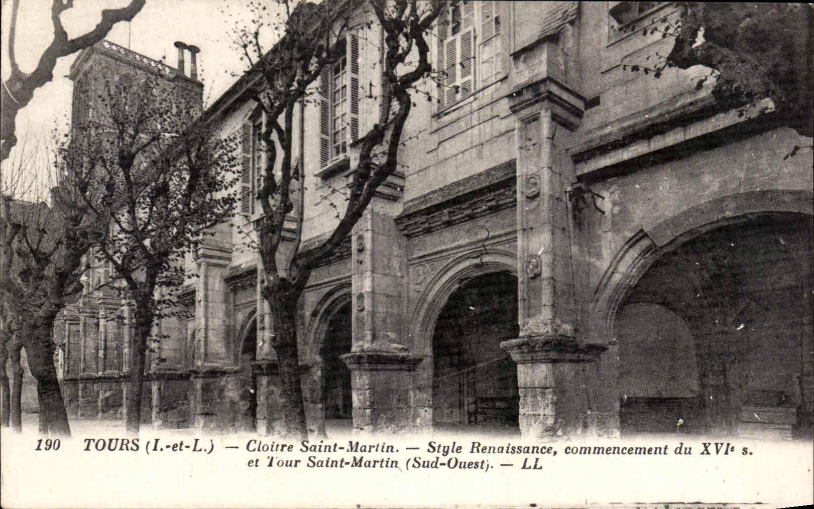 CPA Tours Cloitre Saint Martin Style Renaissance