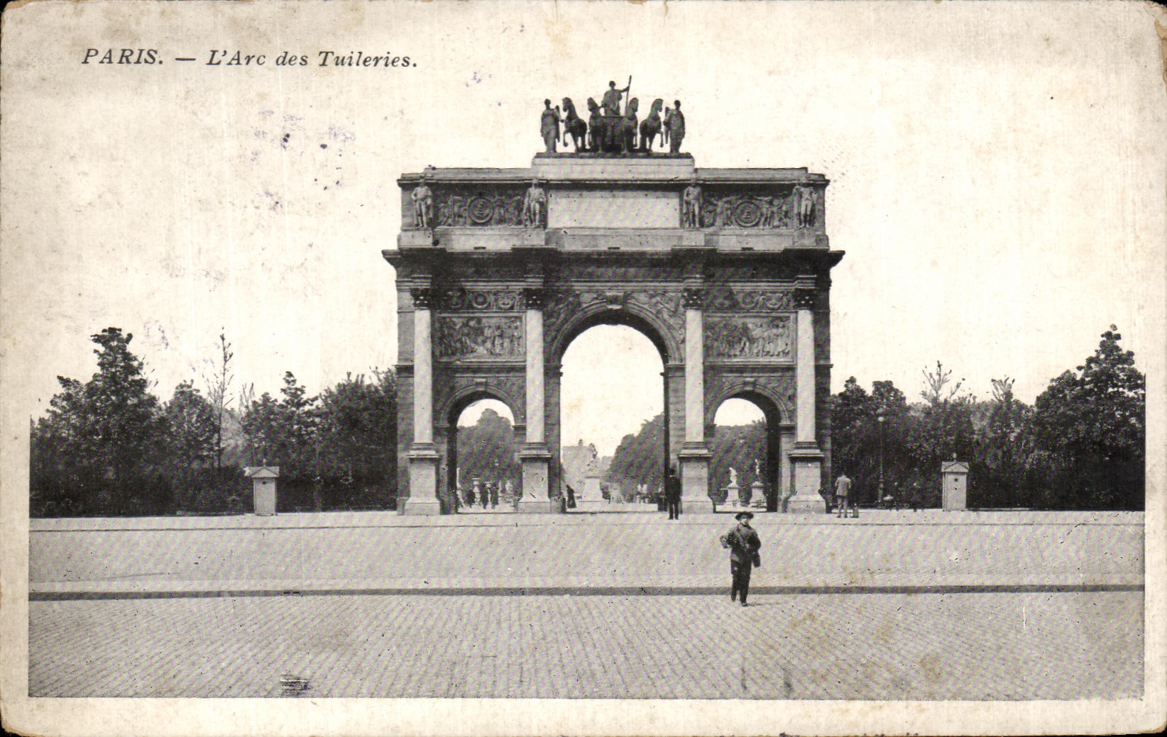 CPA Paris the Arc of Tileries