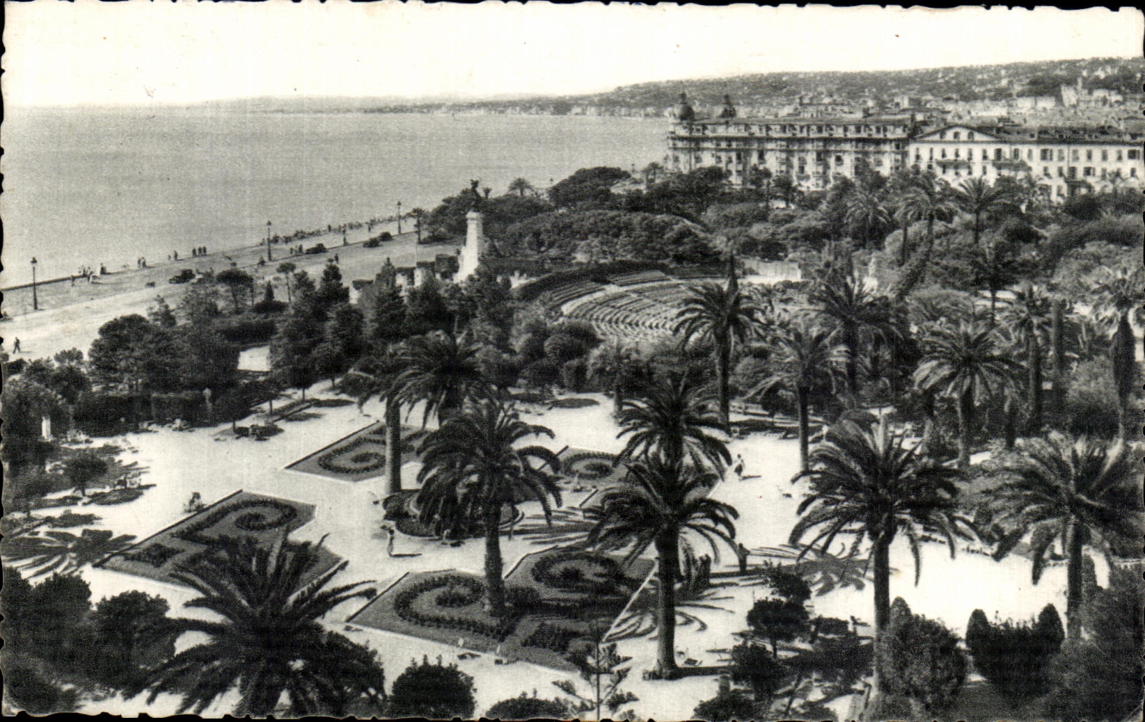 CPA Niza los jardines Albert el 1r teatro al aire libre