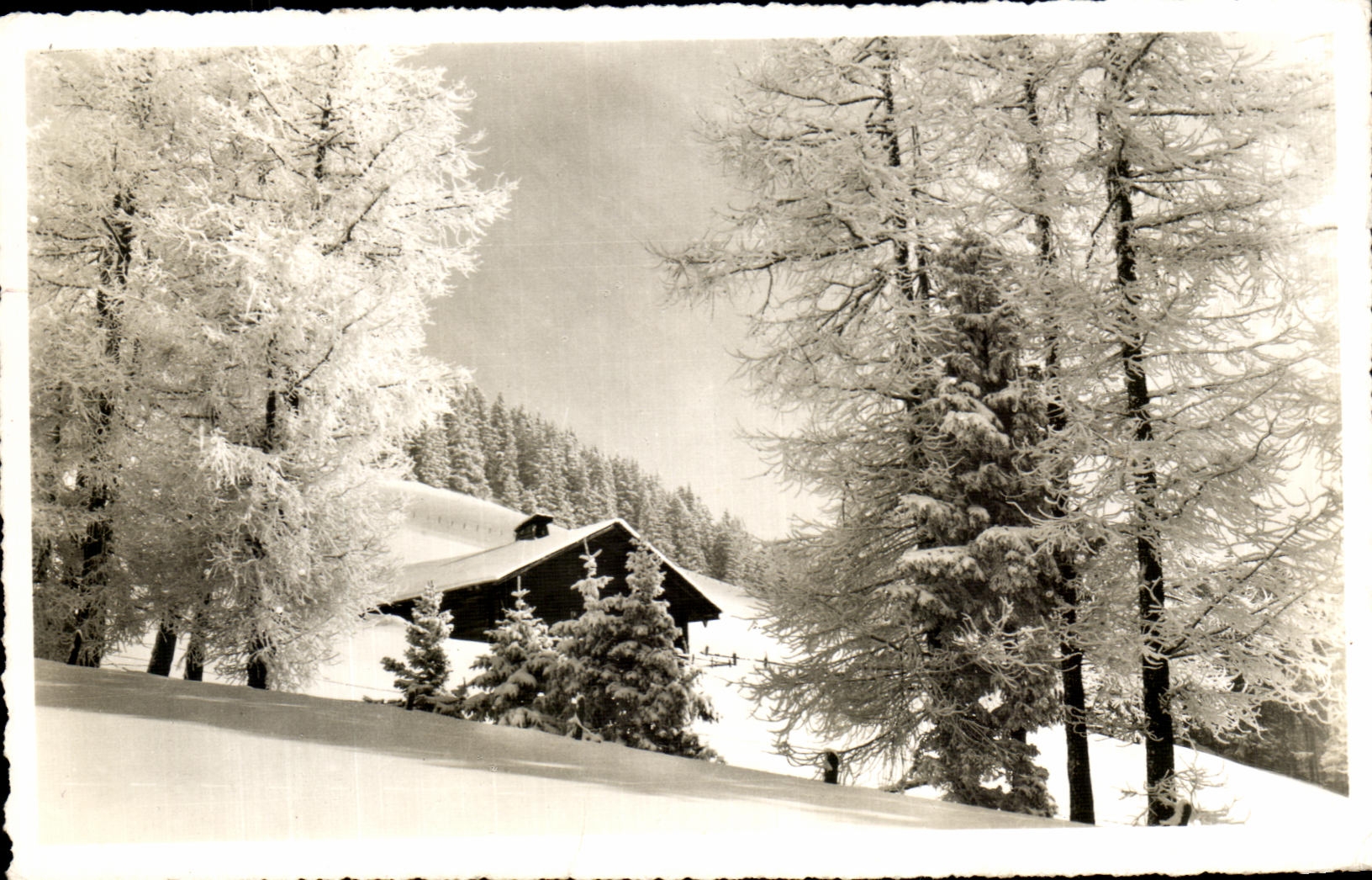 CPA La Prafandaz Melezes Givres Suisse