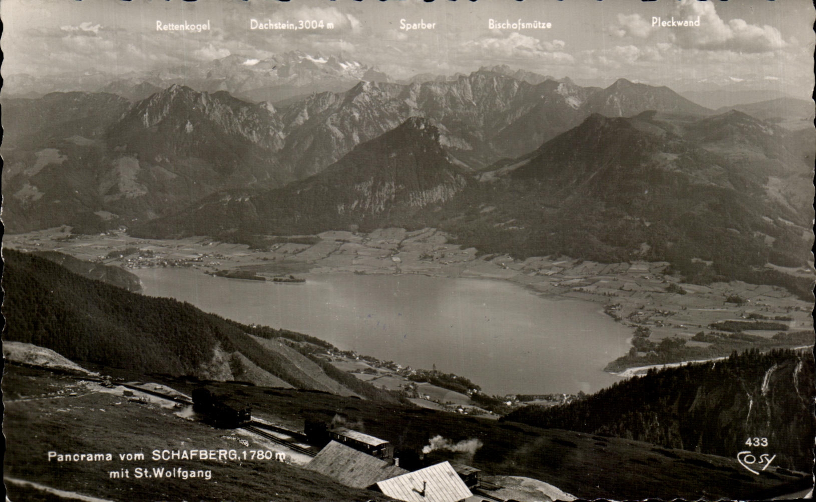 CPA Panorama Vom Schafberg put St Wolfgang