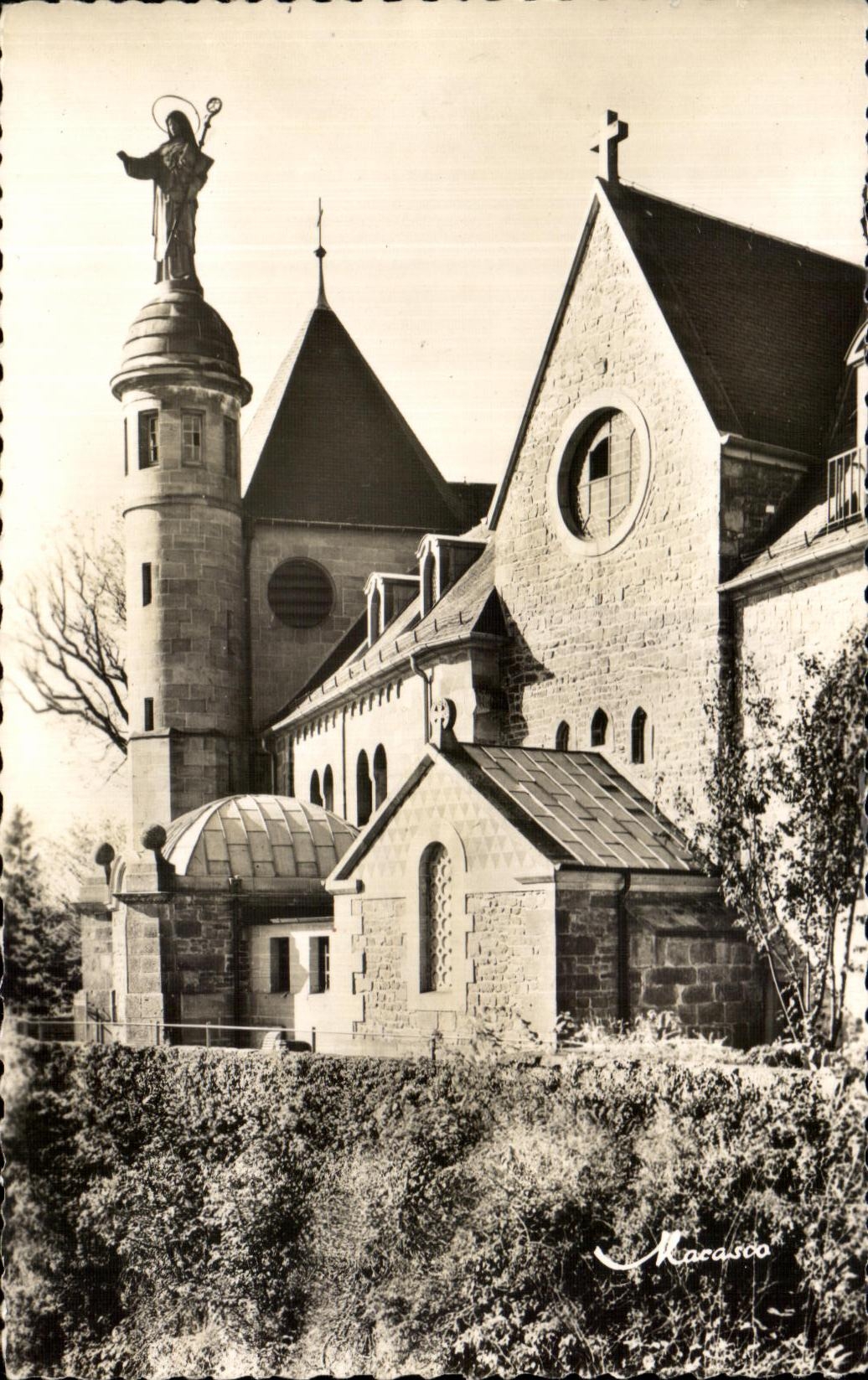 El montaje Sainte Odile de CPA salio del convento y de la estatua la santa