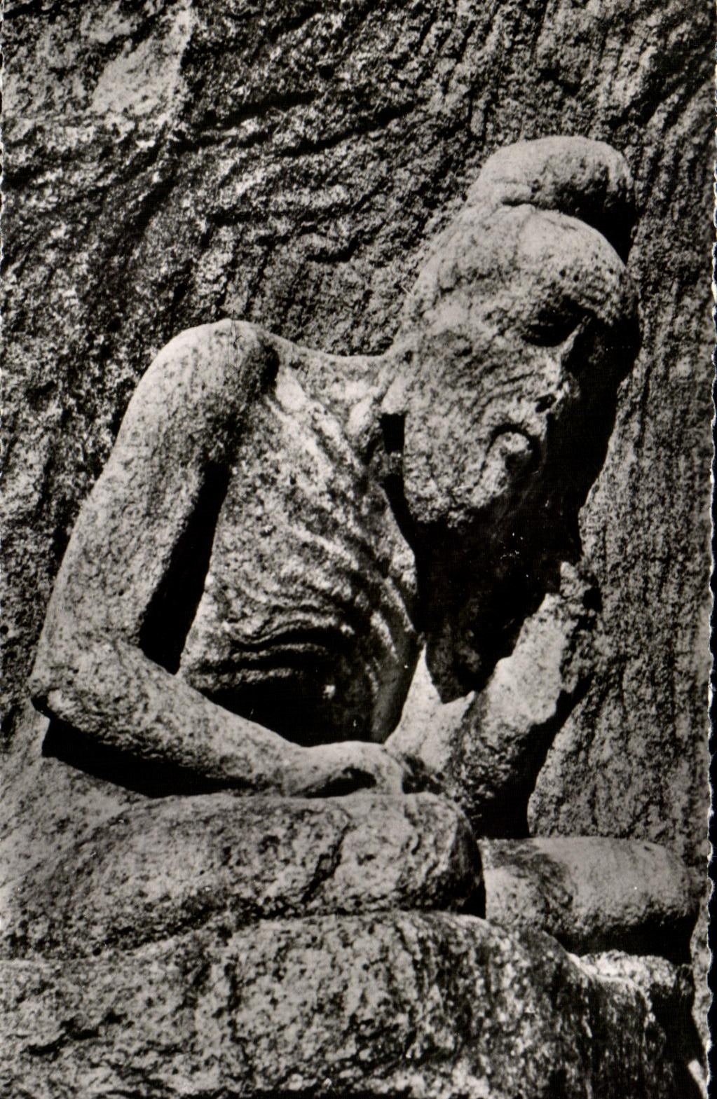 CPSM Ascete of the descent of water of Gange on the ground has Mahabalipuram India