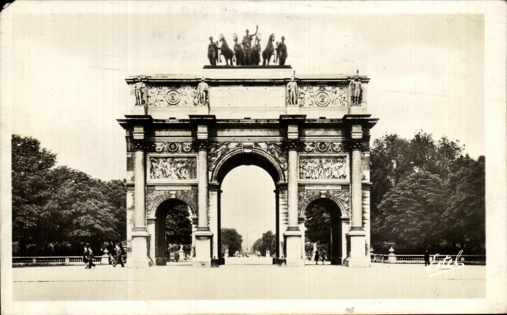 CPA Paris Carousel of Louvre