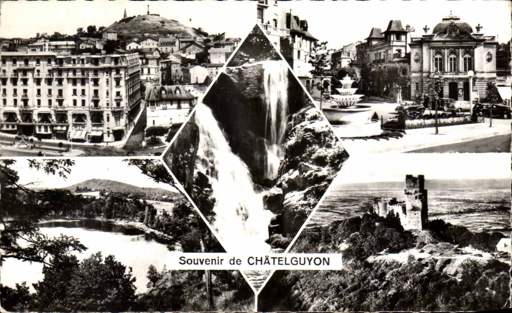 Cascadas del lugar de Brasson de la opinion de CPA Chatelguyon de Embene