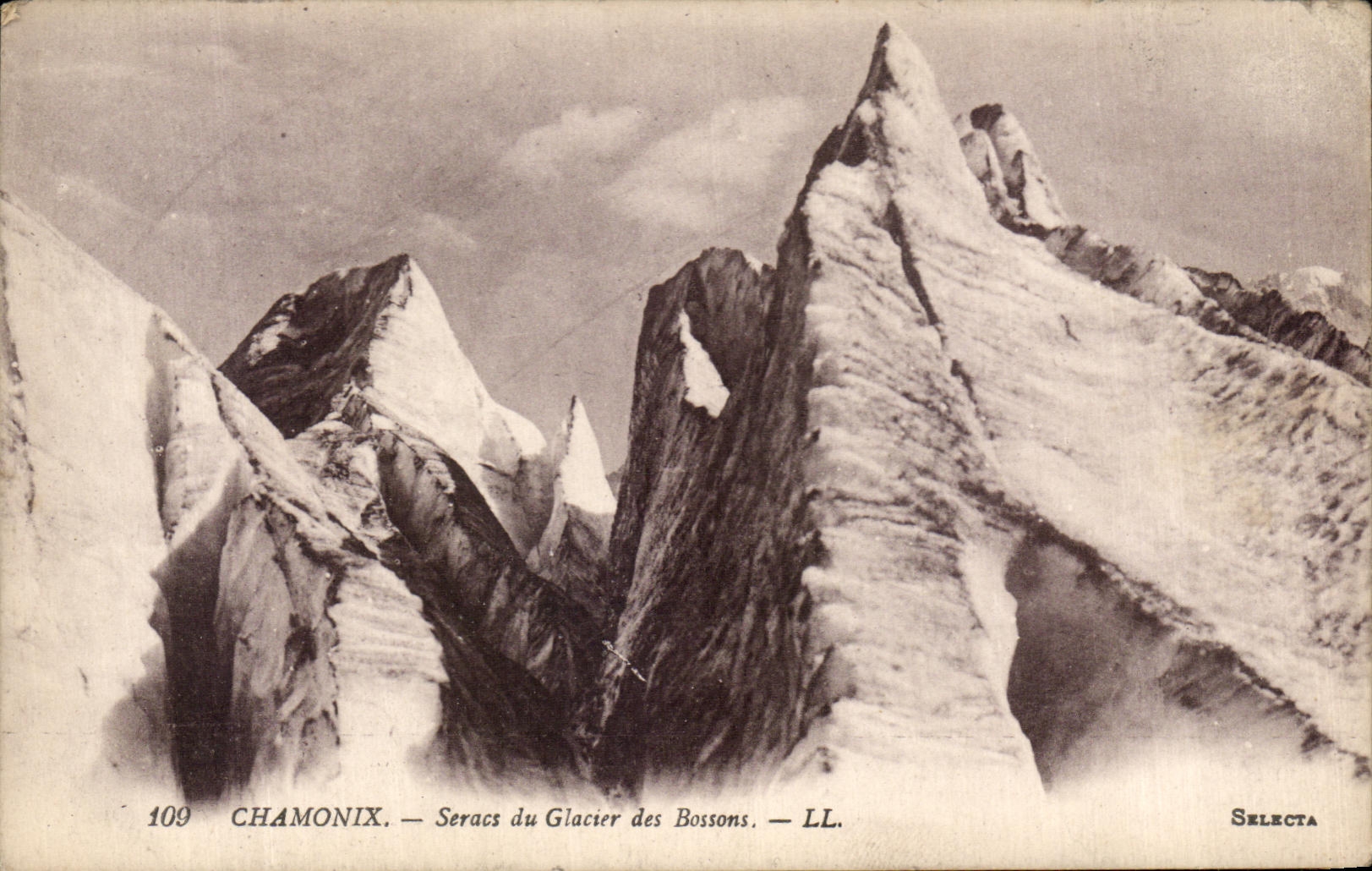 CPA Chamonix Seracs of the Glacier of Let us work