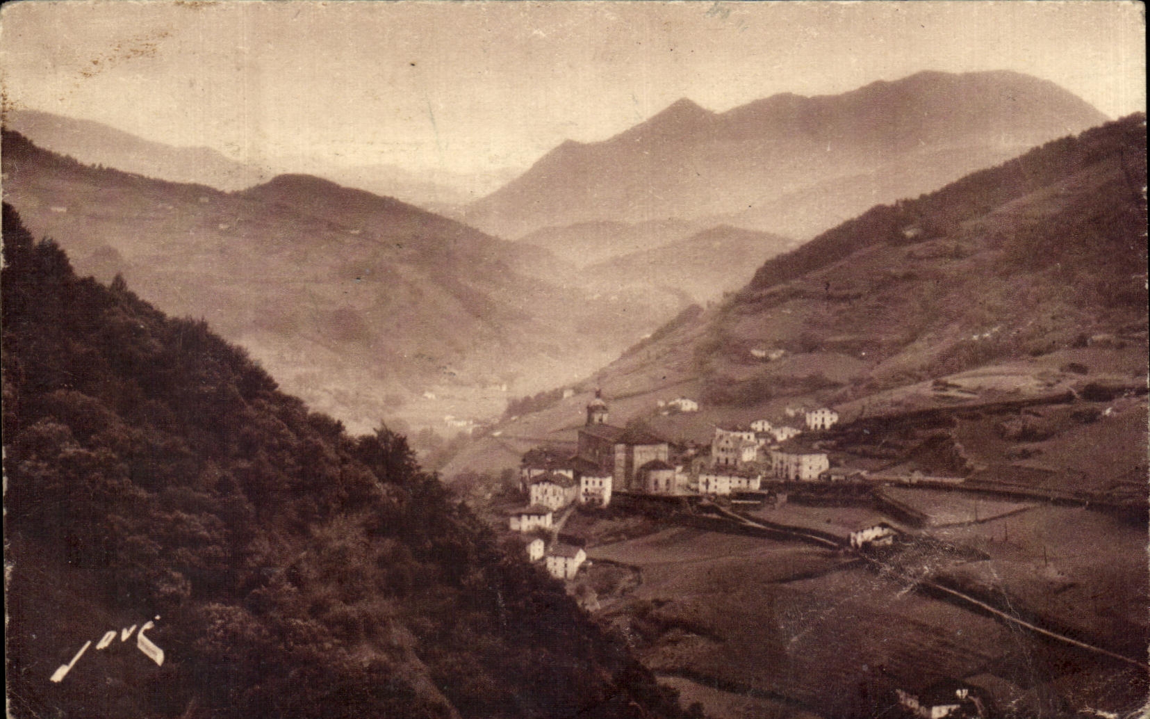 CPA Pau De Biarritz A Loyola Au Col du Regil 