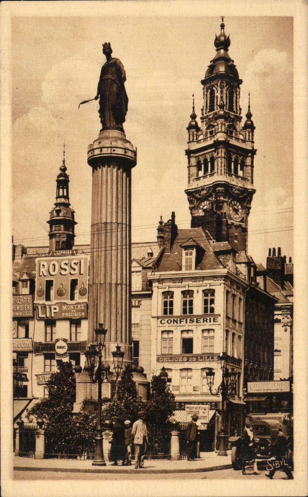 CPA Lille Colonne of the Goddess Sits of 1792