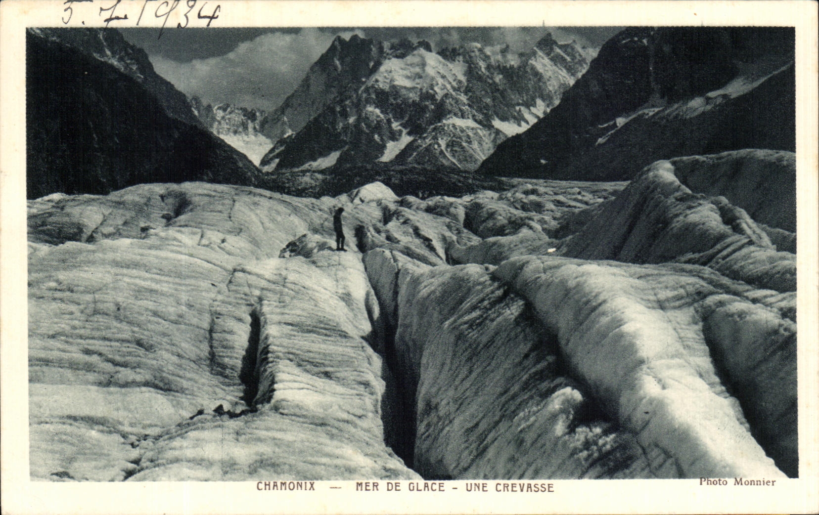CPA Chamonix Sea Of Ice a Crack