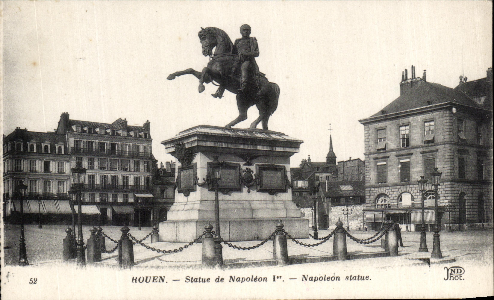 CPA Rouen Statue Of Napoleon 1st
