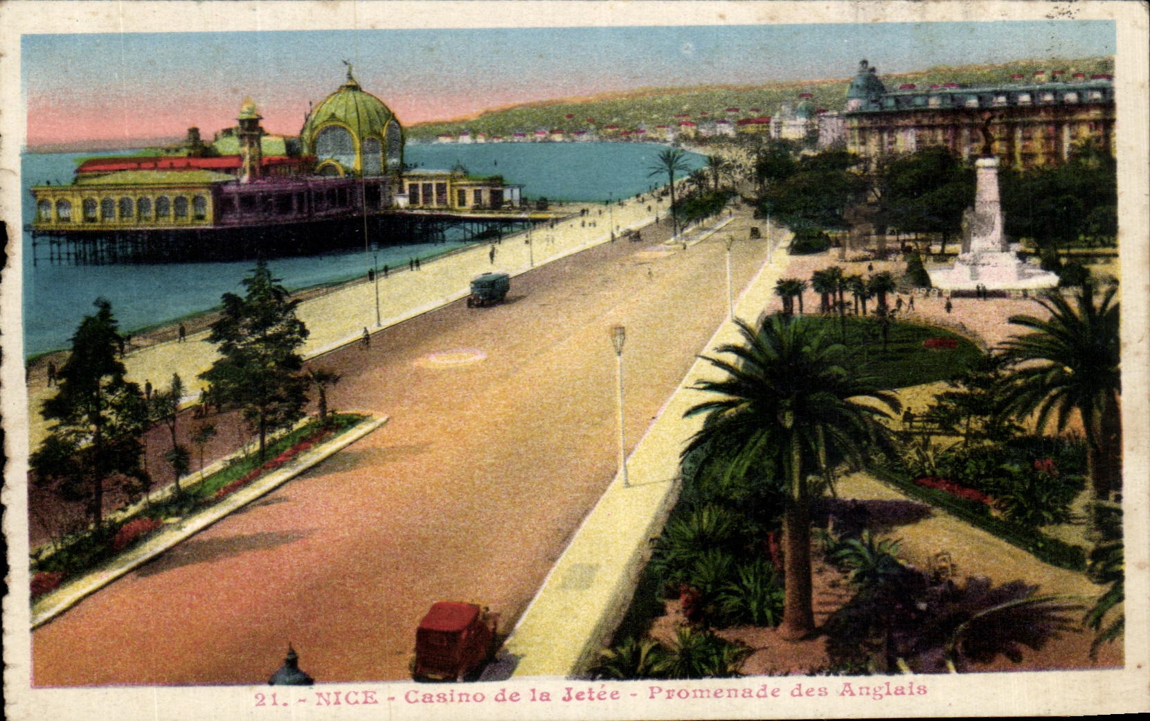 Casino de CPA Niza de la caminata del embarcadero de Angleis