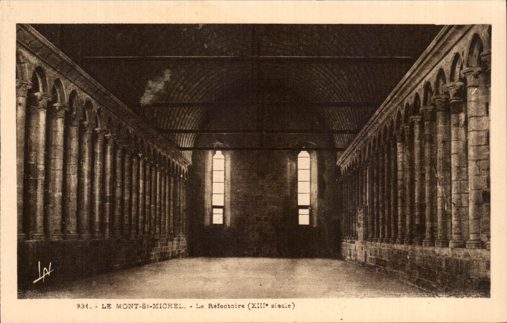 CPA the Mount St Michel the Refectory