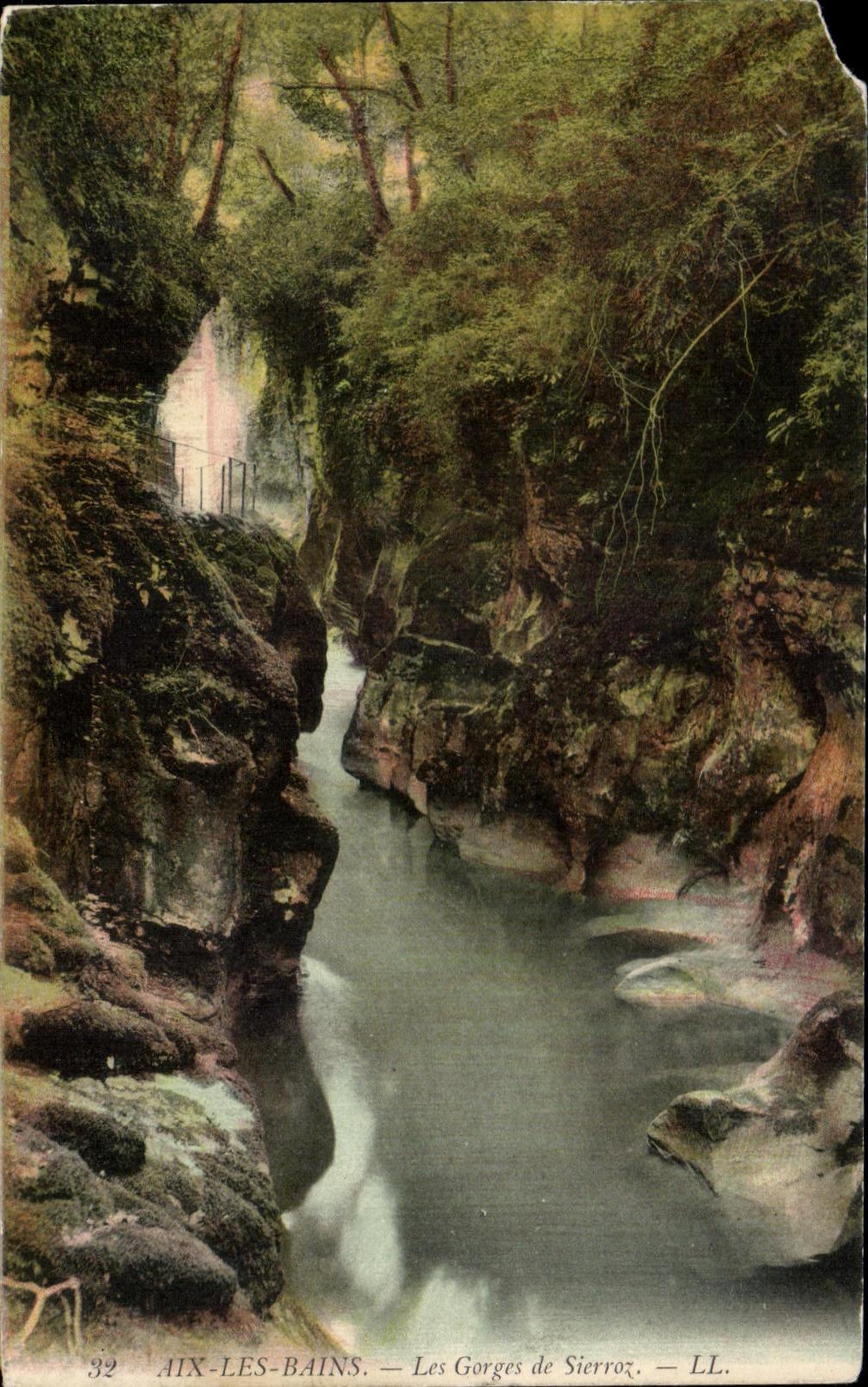 CPA Aix Les Bains Falls of Sierroz