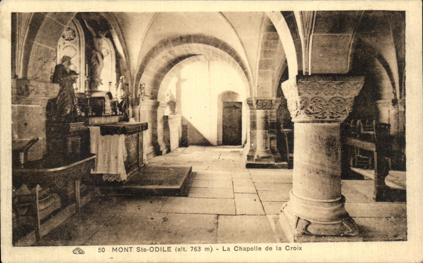 Montaje co de CPA La Chapelle de Odile de la cruz