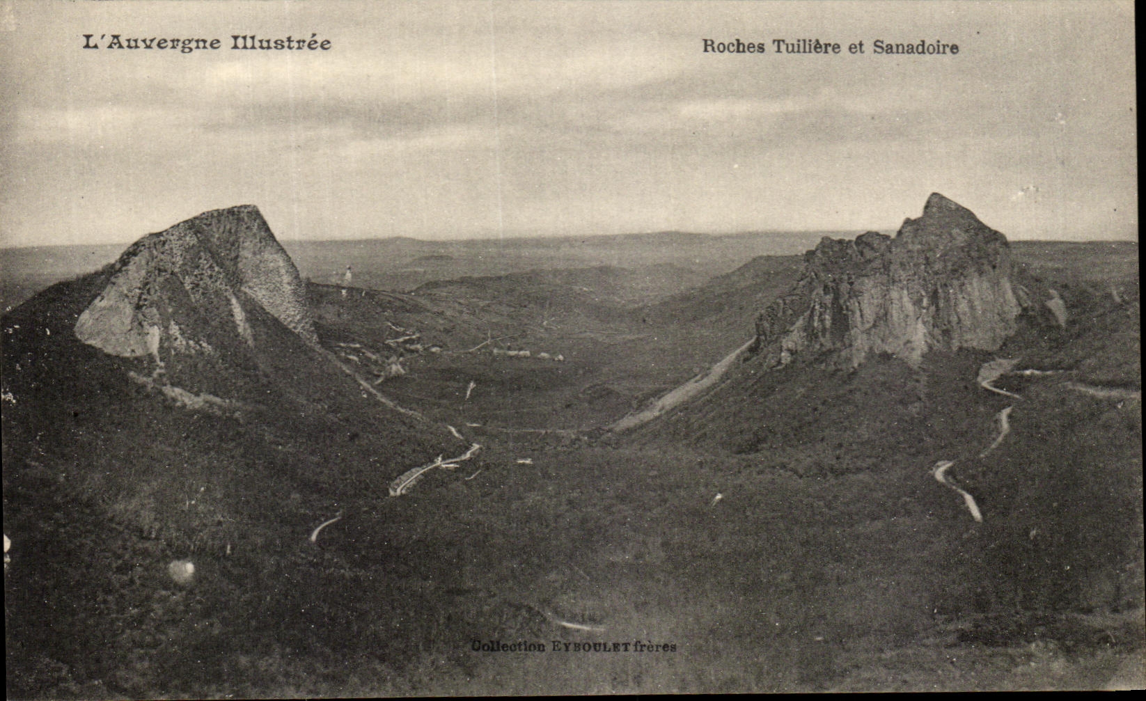 CPA Illustrated Auvergne Rocks Tuilliere and Sanadoire