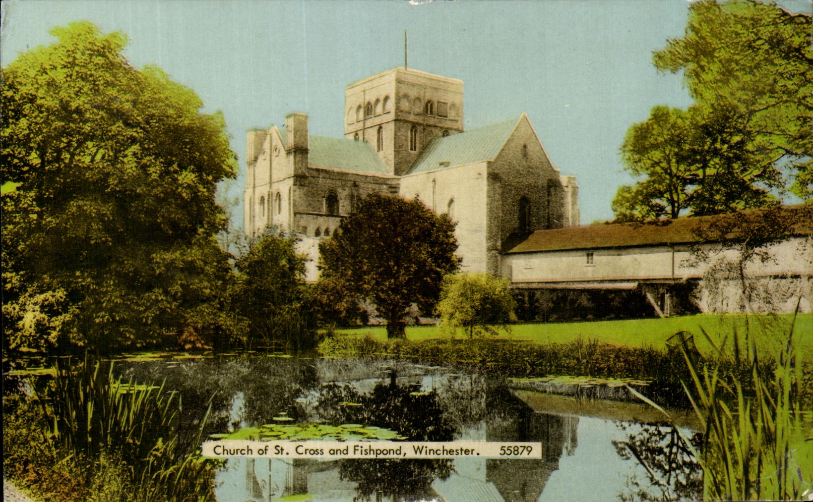 MODERN CARD Church off St Cross-country race and Fishpond Winchester