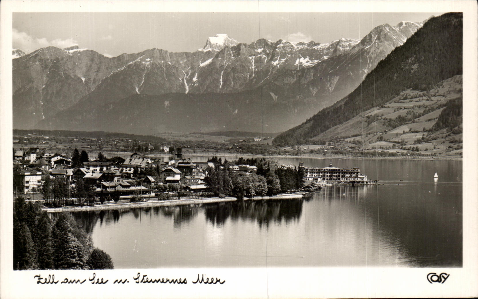 CPA Zell am See die Perle der Alpen