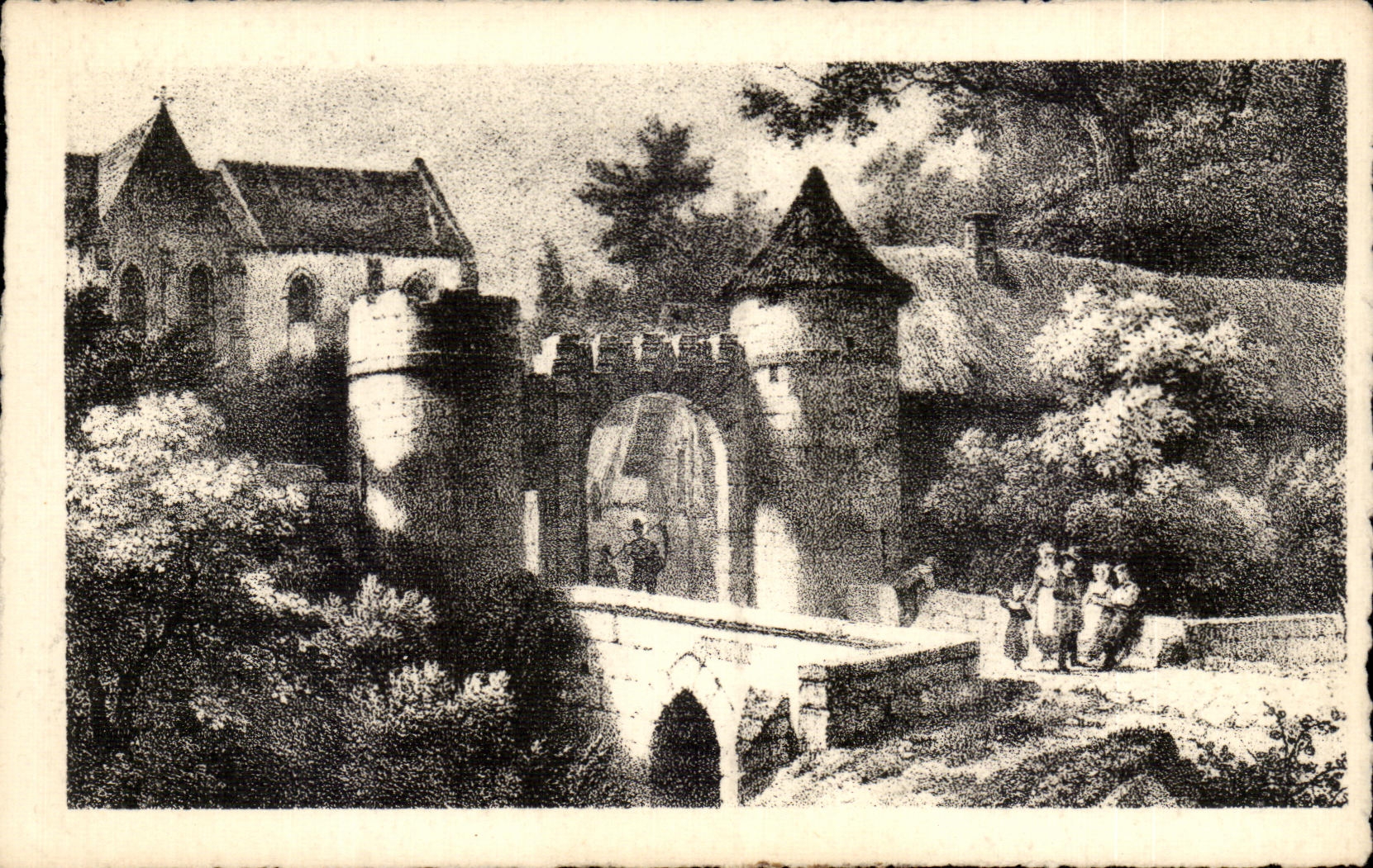 CPA the Old man Compiegne Village Of Saint Jean To Wood In the Drill