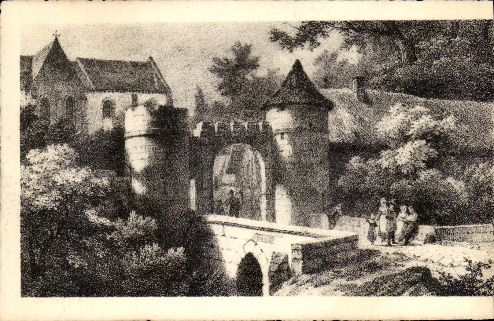 CPA the Old man Compiegne Village Of Saint Jean To Wood In the Drill