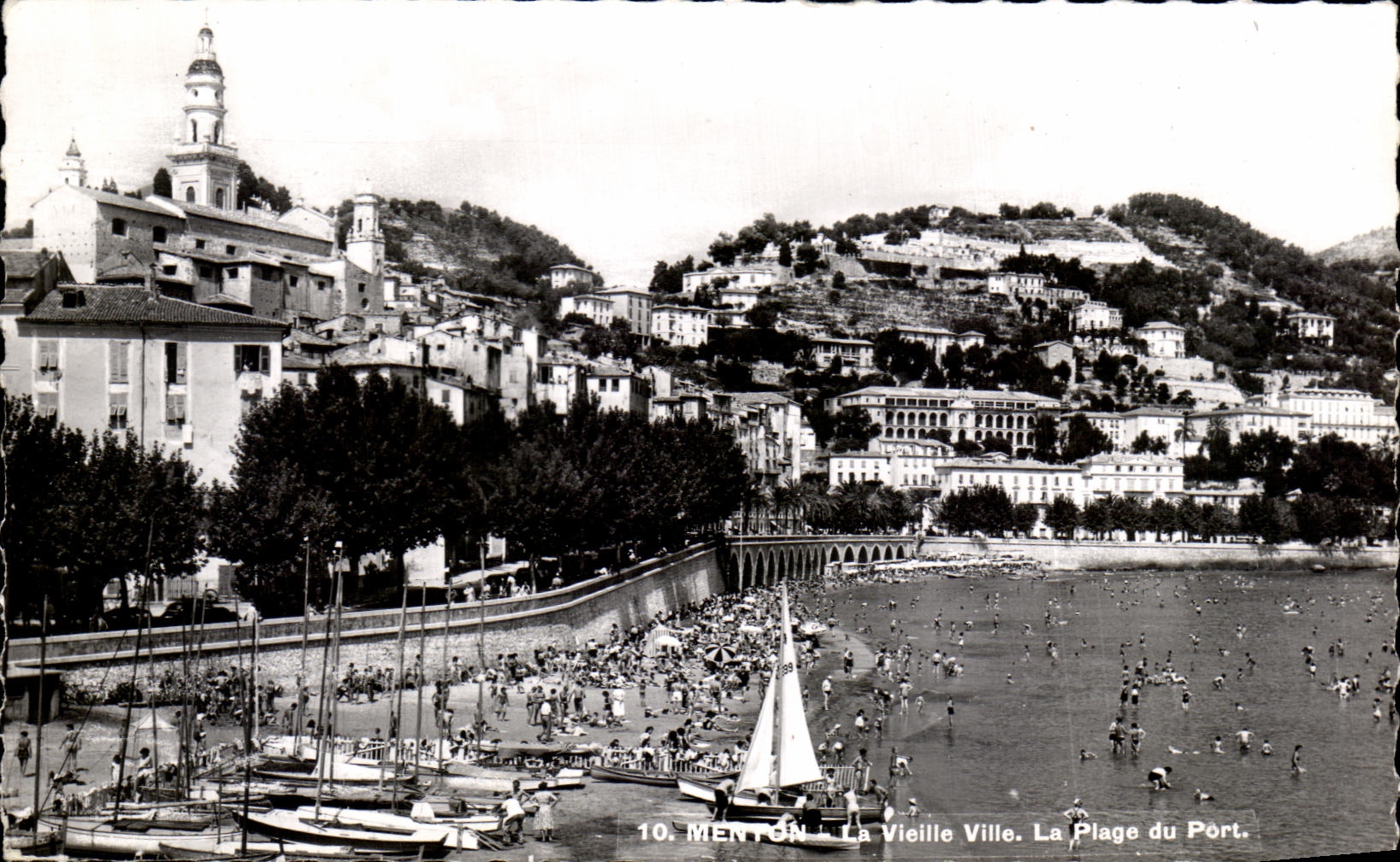 CPA Menton the Old City the Beach of the Port