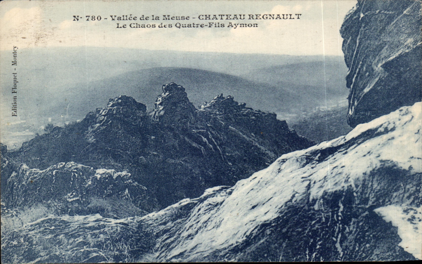 Valle de CPA del castillo de la Mosa Regnault el caos del alambre de cuatro Aumon