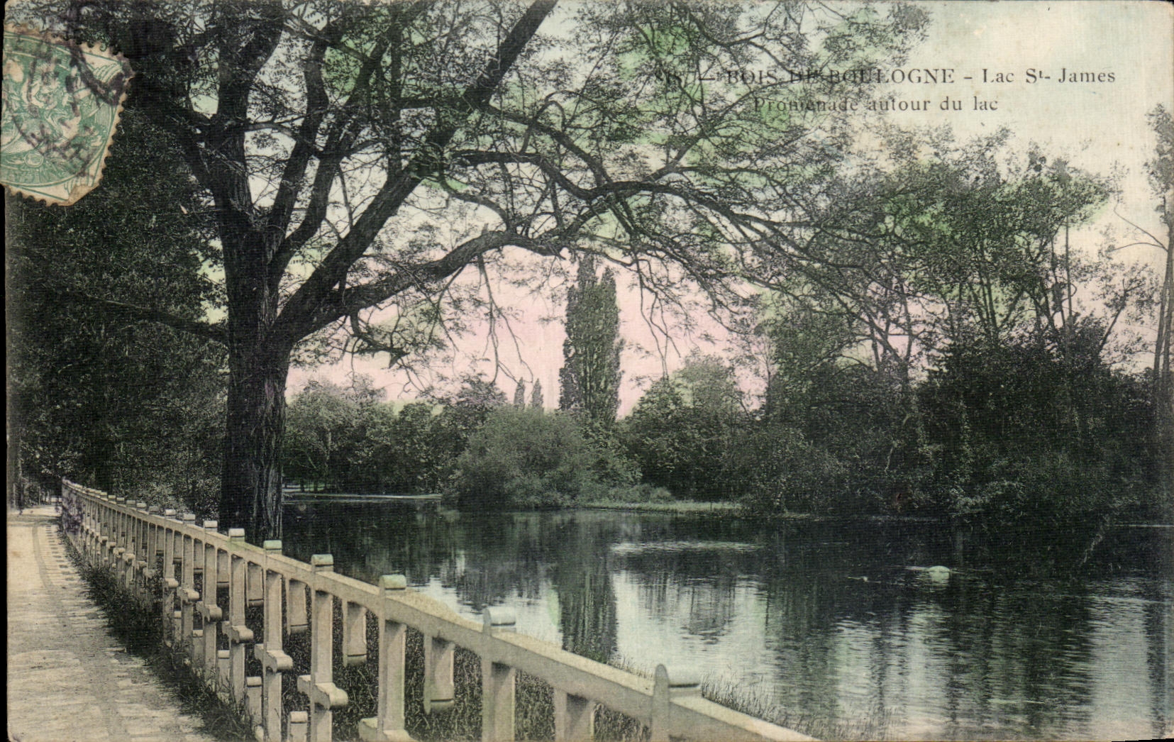 CPA Paris Bois de Boulogne Lake St James Walk around the lake