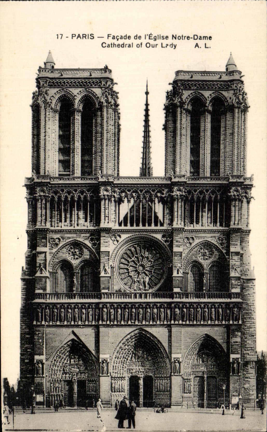 CPA Paris Frontage of I' Eglise Notre Dame