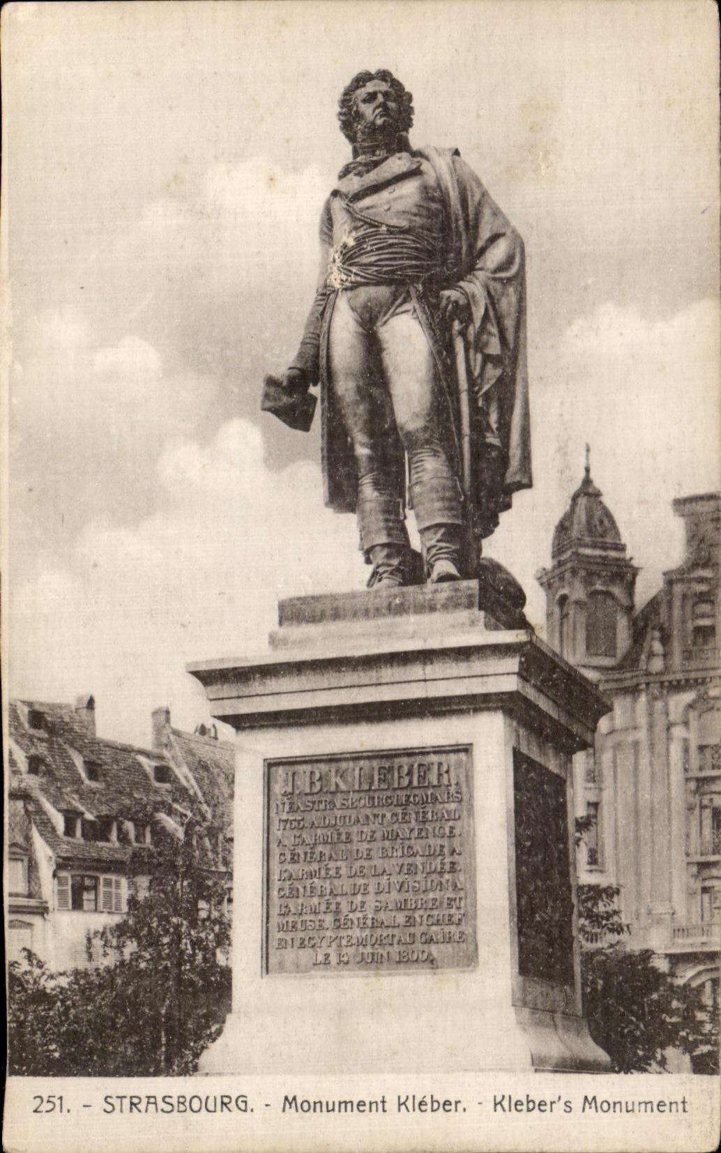 CPA Strasbourg Kleber Monument