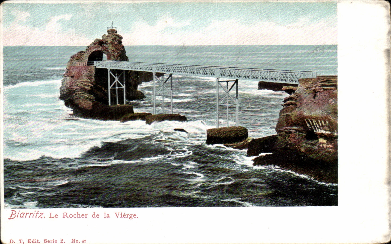 CPA Biarritz Le Rocher de la Vierge