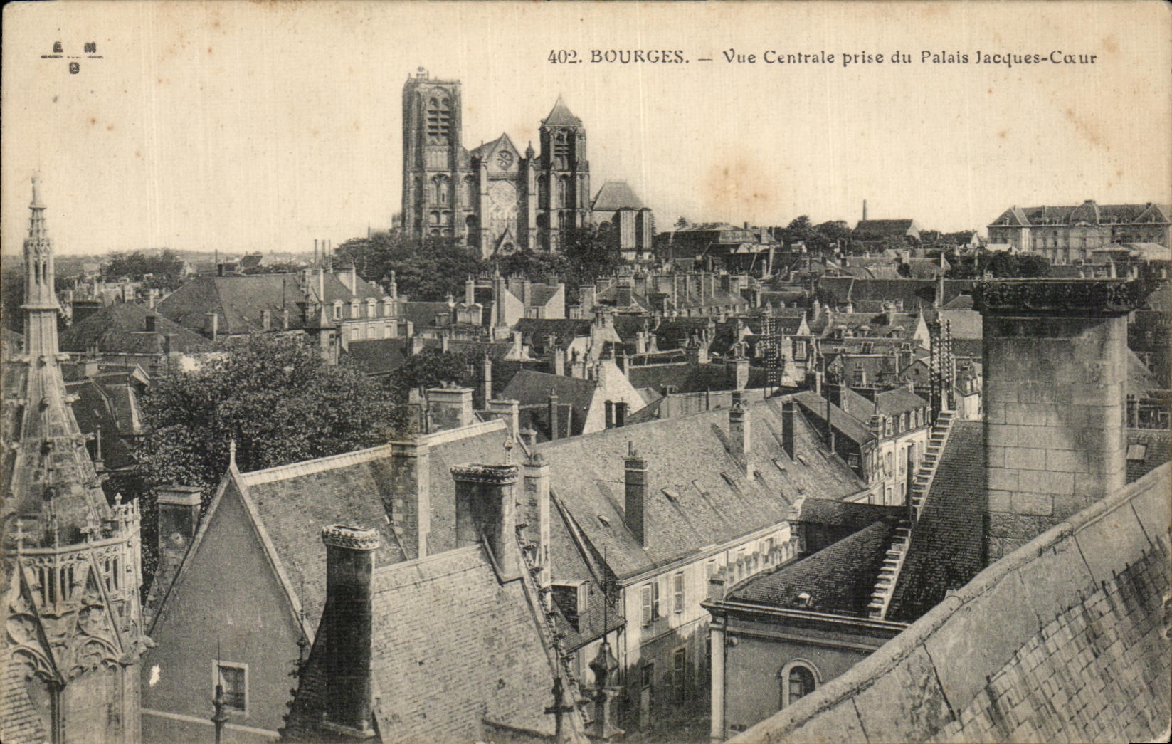 Reten central visto Bourges de CPA del corazon de Jacques del paladar