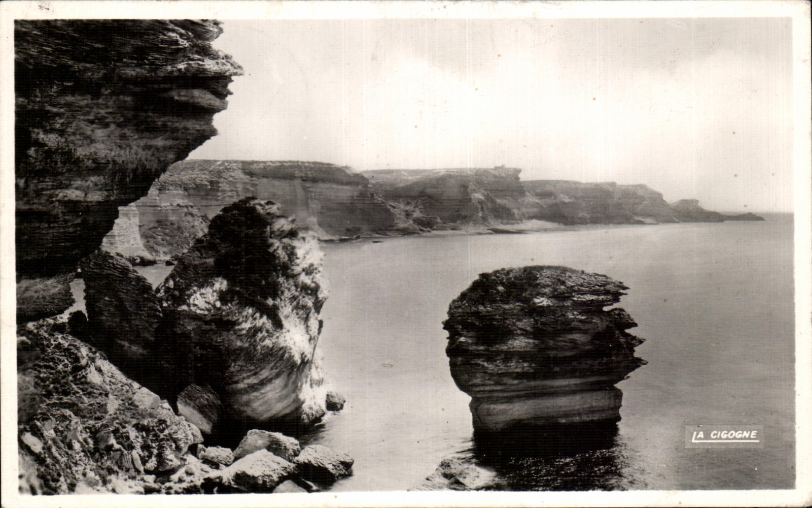 CPA Bonifacio la lucha de los elementos contra los acantilados Corcega Corcega