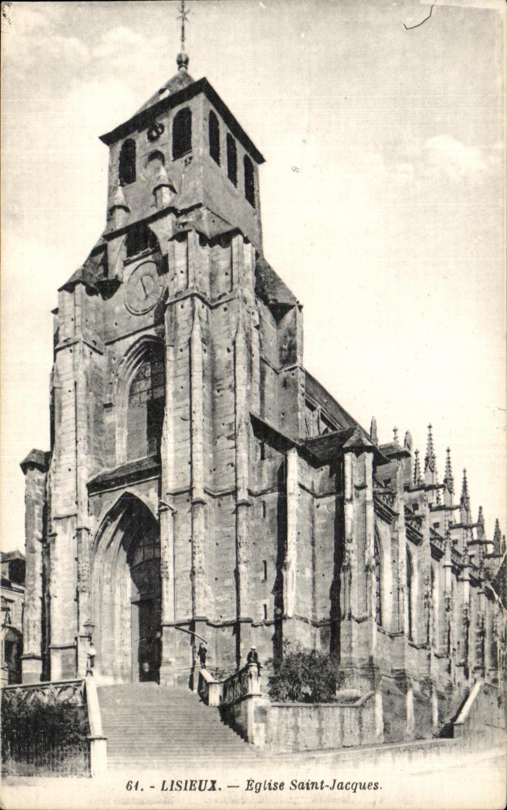 CPA Lisieux Church Saint Jacques