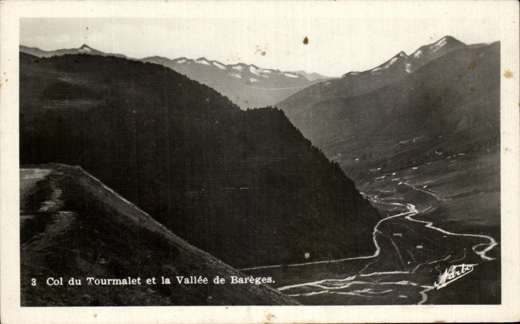 CPA Collar Of Tourmalet and the Valley De Bareges