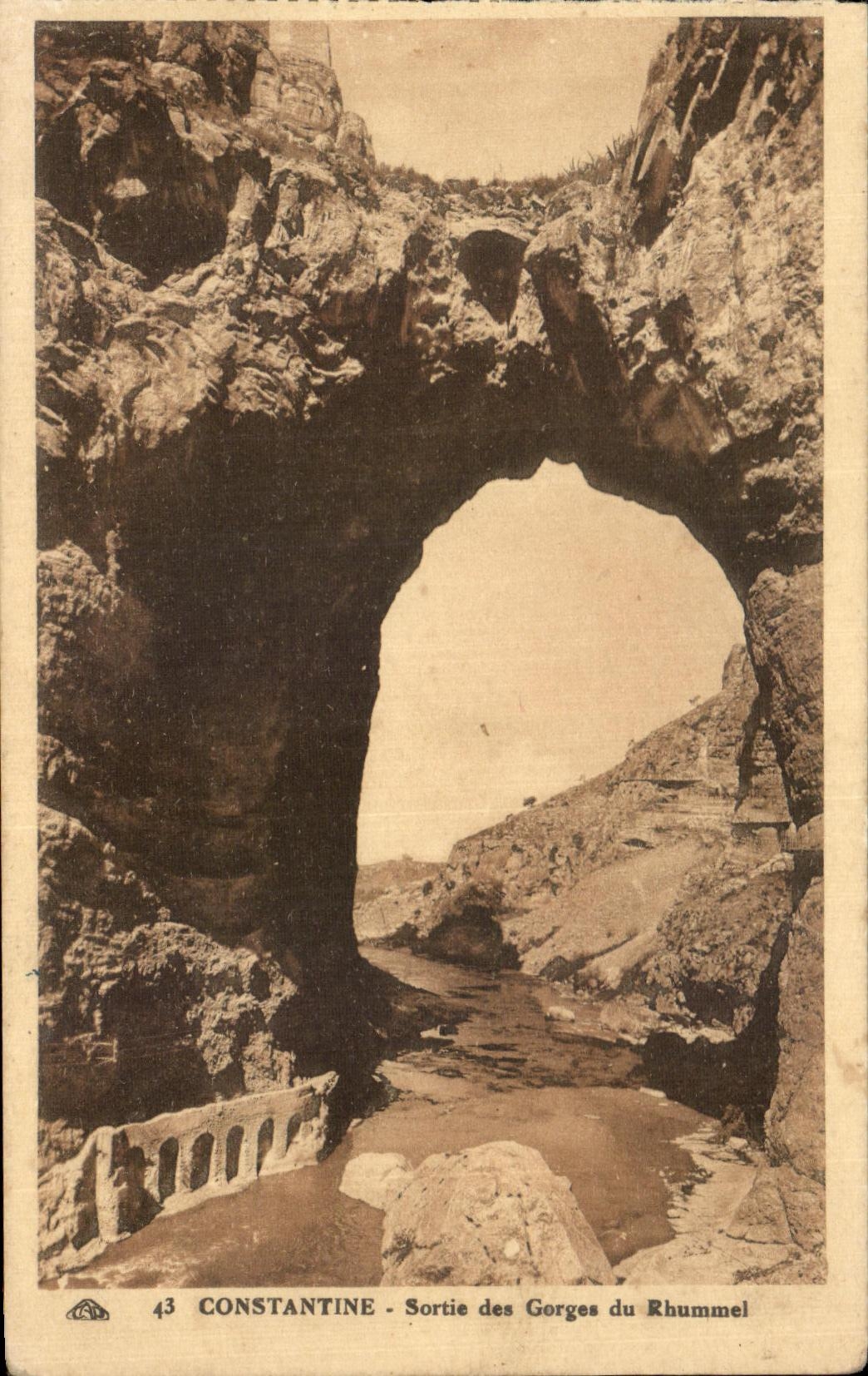 CPA Constantina salio de las caidas de Rhummel Argelia