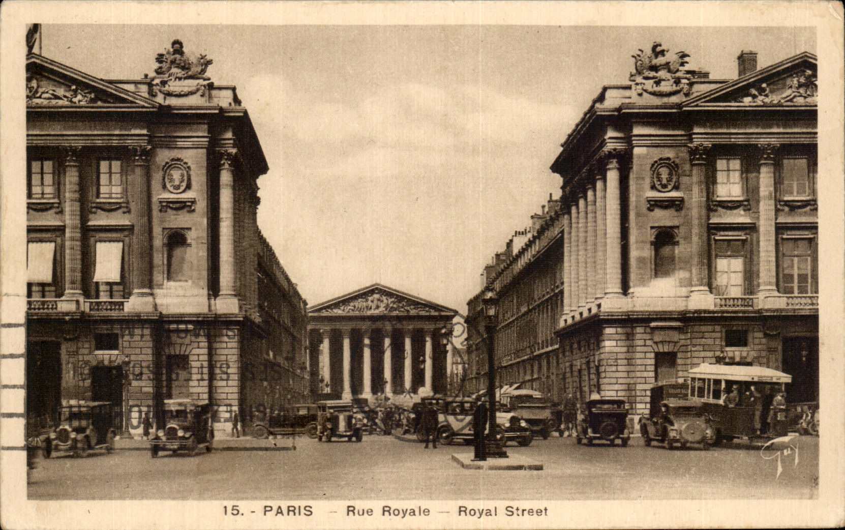 CPA Paris Rue Royale Royal Street