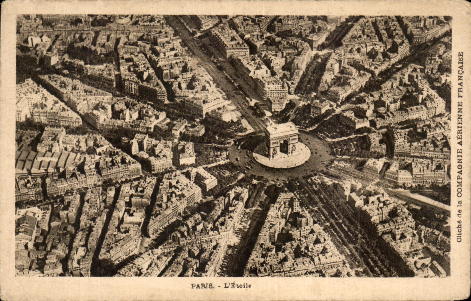 CPA Paris L'Etoile Arc de TRiomphe 