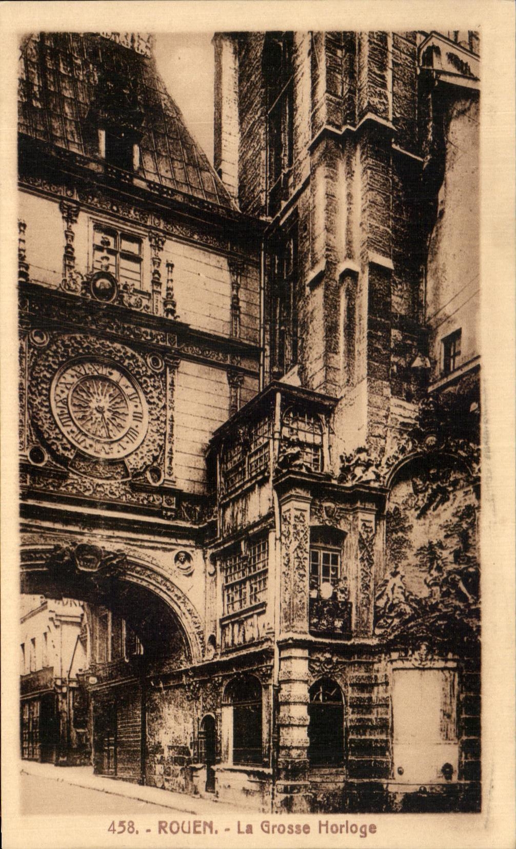 CPA Rouen the Large Clock