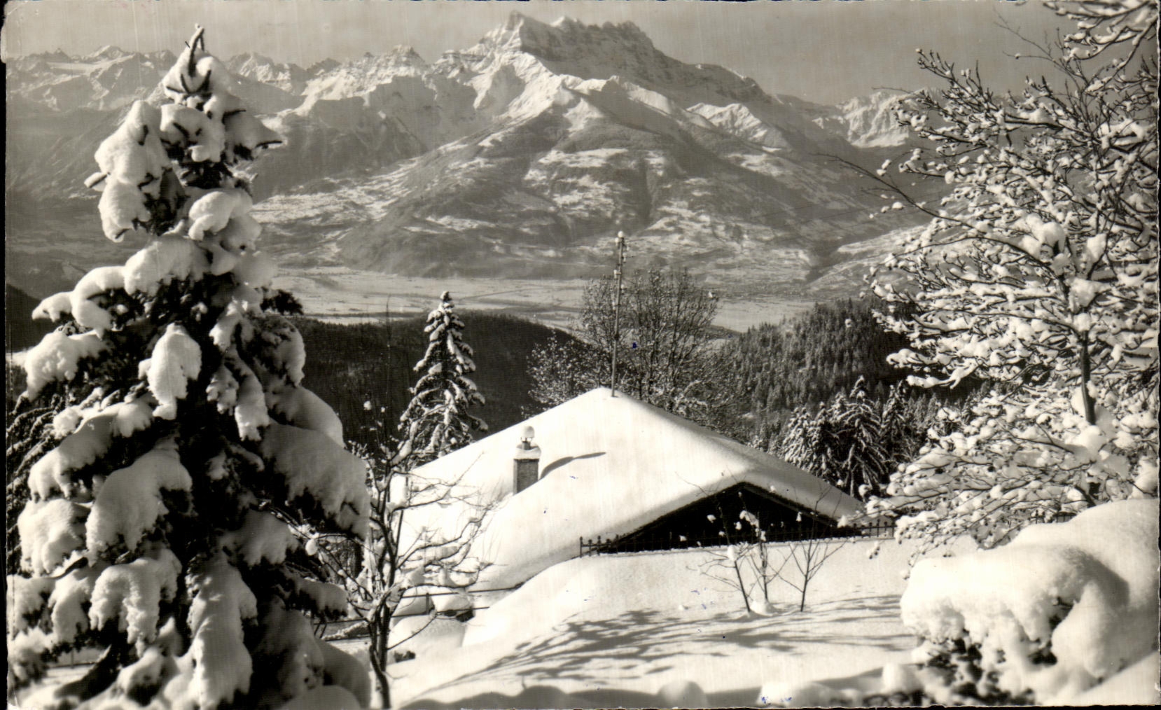 CPSM Leysin et les Dents du Midi