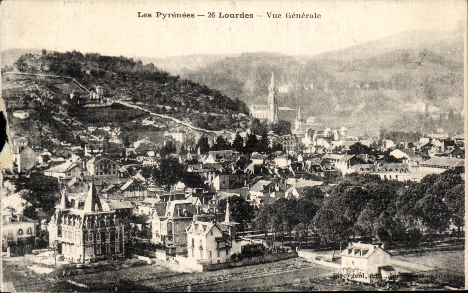 CPA Lourdes the Pyrenees View