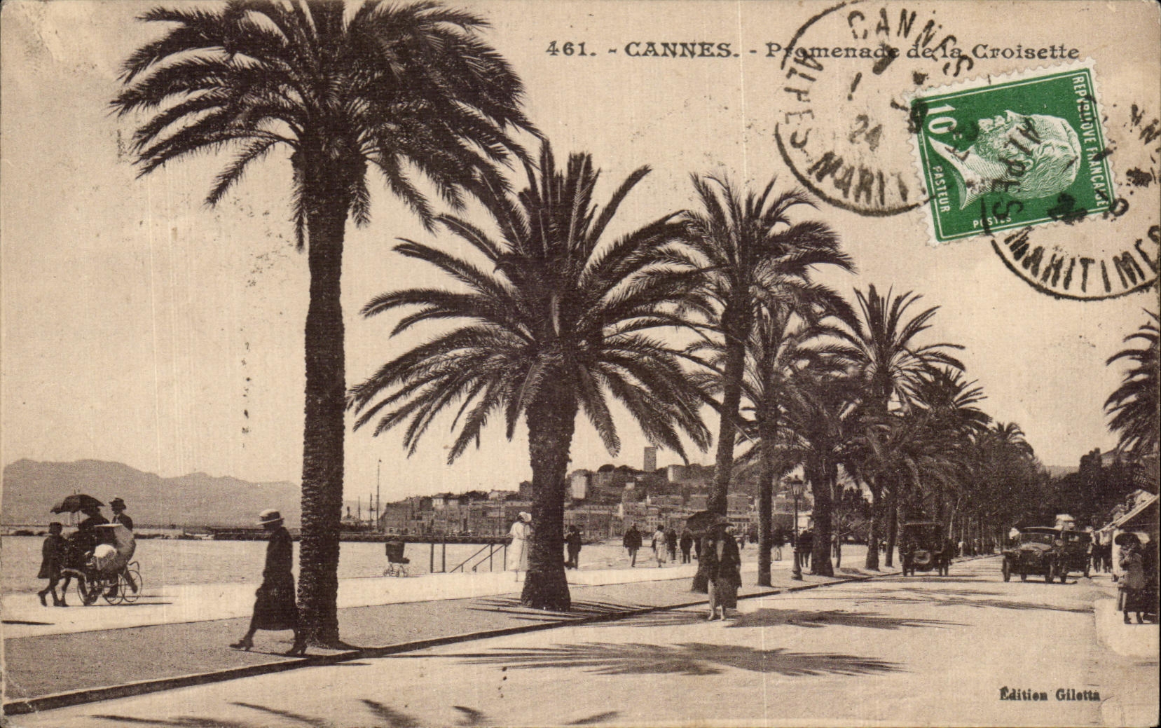 CPA Cannes Premenade of the Small cross