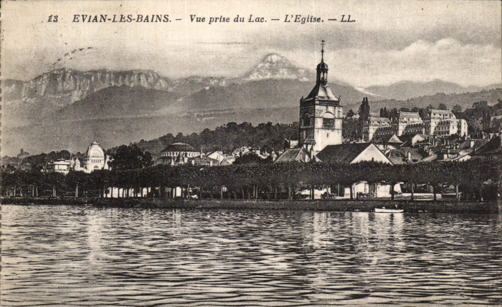 CPA Evian Les Bains Seen from of the Lake the Church