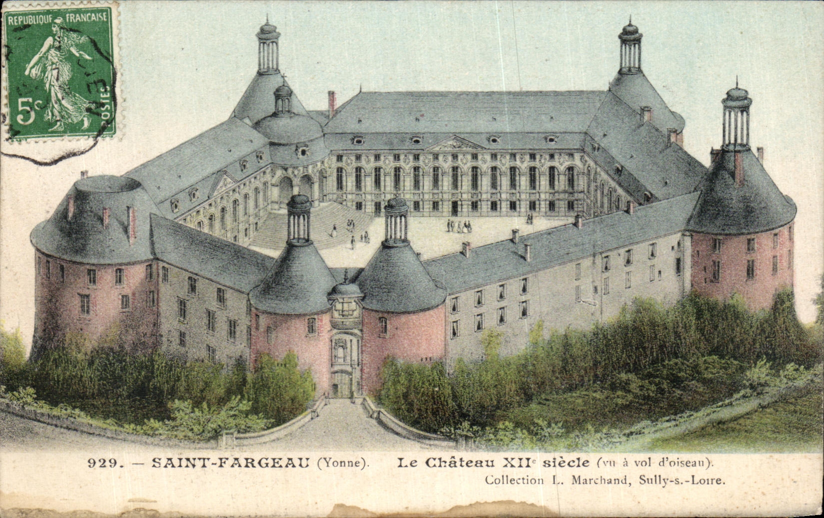 CPA Saint Fargeau the Castle