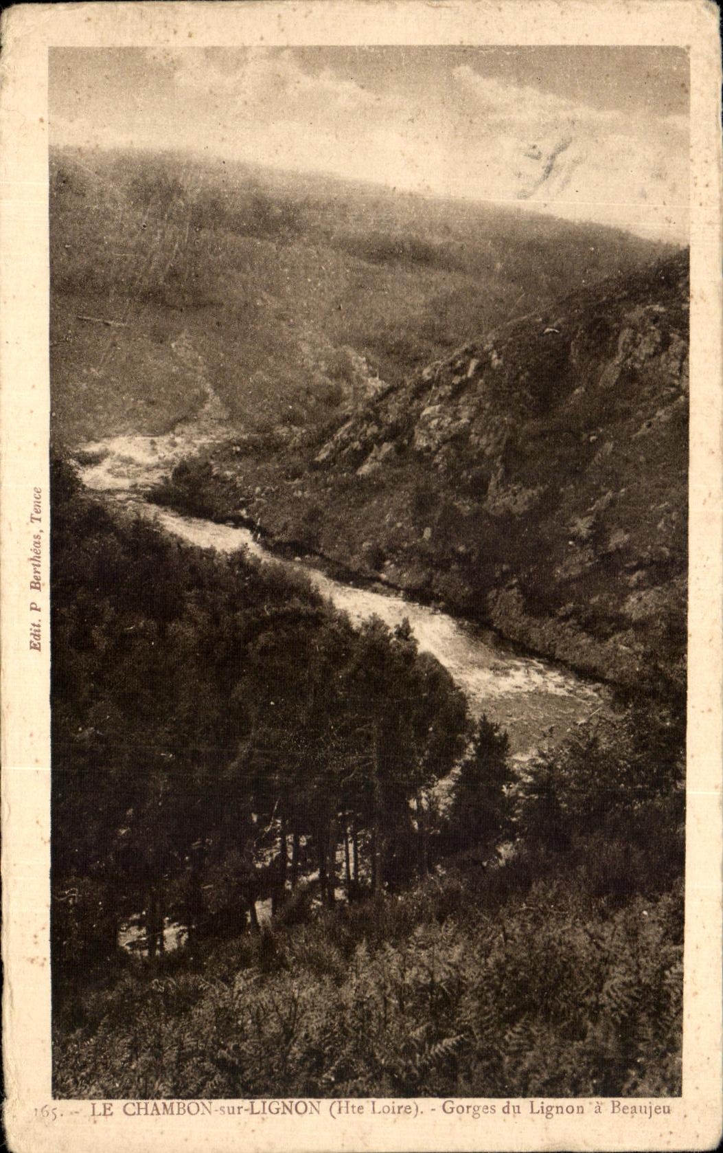 CPA Chambon on Lignon Gorges of Lignon has Beaujeu