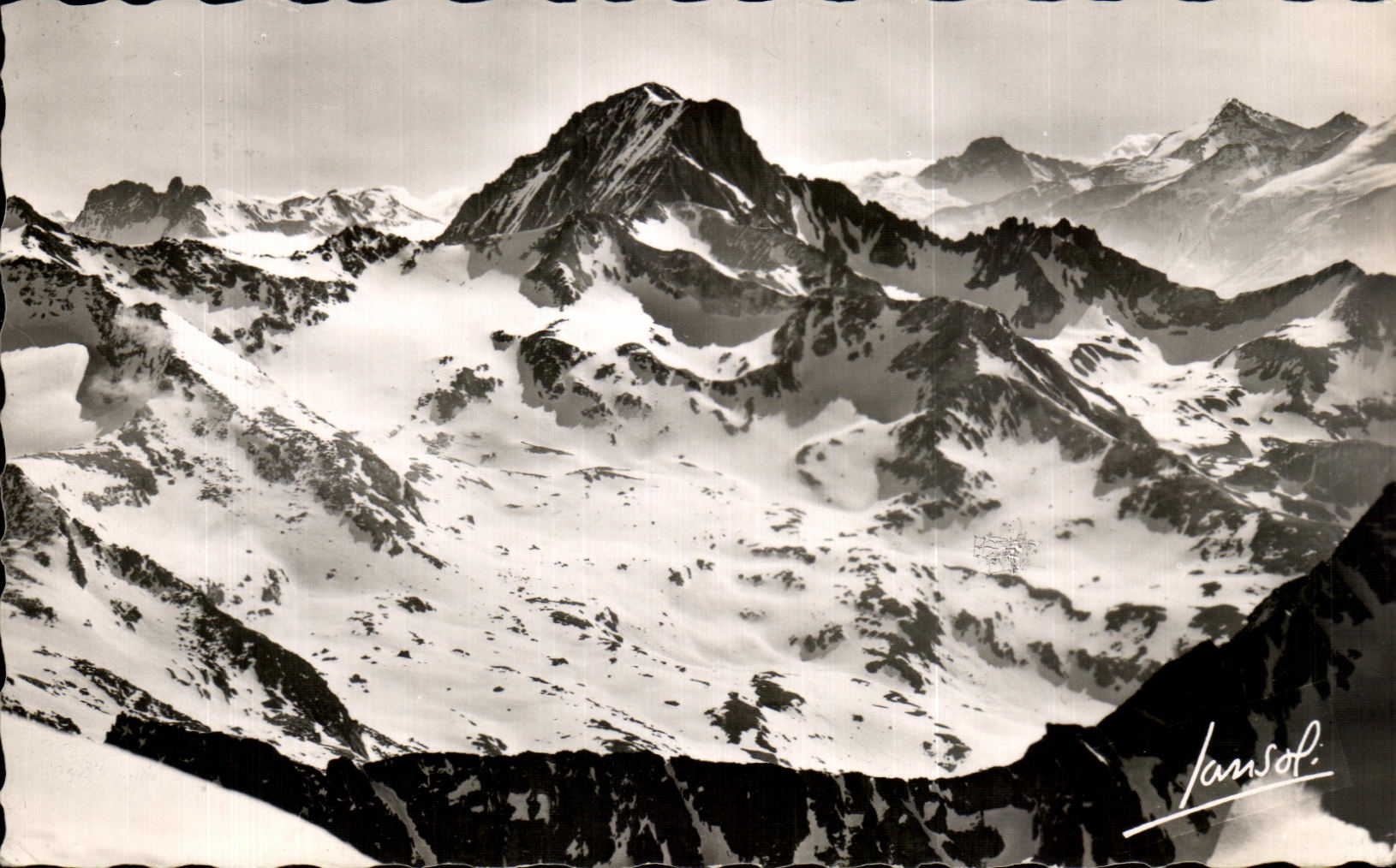 CPA the High mountain of Pralognan Vanoise Seen of the Dome of Polset
