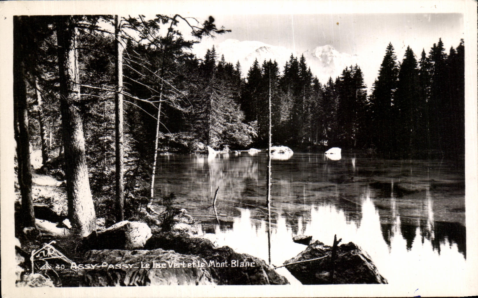 CPA ESA passy the green lsac and Mont Blanc