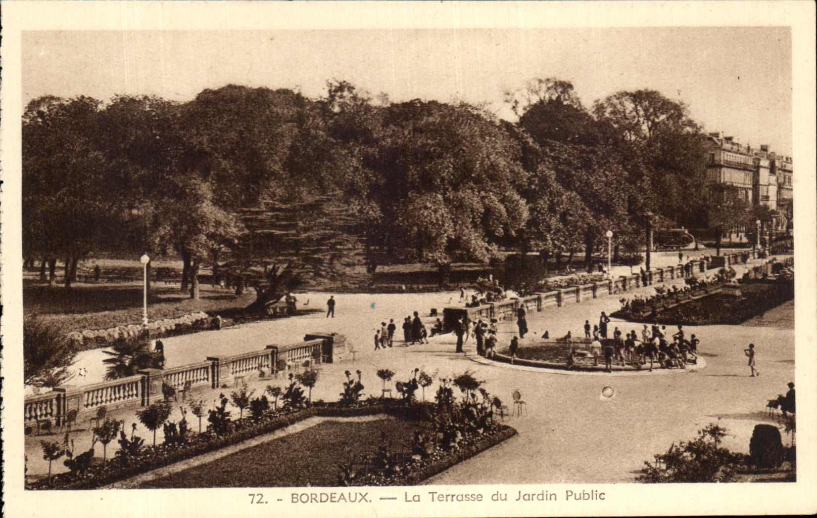 CPA Bordeaux the Terrace of the Public garden